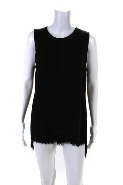 Theory Womens Crew Neck Pullover Sleeveless Dress Black Size Medium