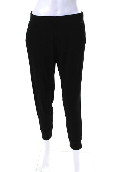 Hatch Womens Black High Rise Pull On Cuff Ankle Jogger Pants Size L