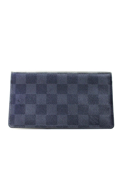 Louis Vuitton Coated Canvas Damier Graphite Brazza Card Wallet Gray Black