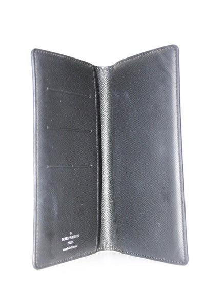 Louis Vuitton Coated Canvas Damier Graphite Brazza Card Wallet Gray Black