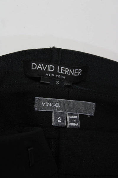 David Lerner Vince Womens Ankle Leggings Pants Black Gray Size Small 2 Lot 2