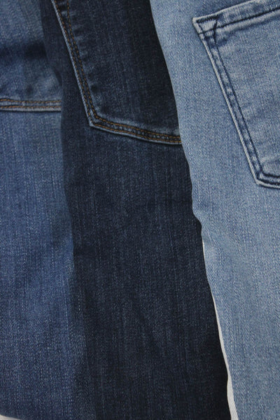 J Brand Frame Womens Five Pocket Mid-Rise Skinny Jeans Blue Size 27 26 25 Lot 3