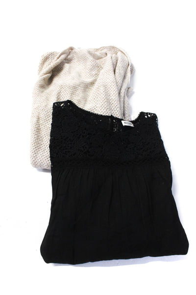 Joie Masscob Womens Beige Open Knit Cowl Neck Cardigan Sweater Top Size XS lot 2