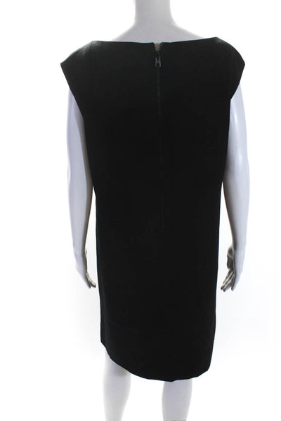 Kate Spade Womens Sleeveless Back Zip Knee Length Dress Wool Black Size 12
