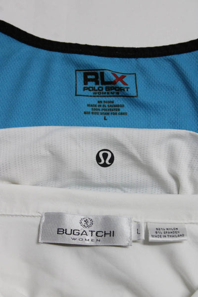 RLX Ralph Lauren Lululemon Bugatchi Womens Jacket Blue Tank Top Size L lot 3