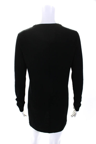 Rag & Bone Womens Wool Long Sleeve Knee Length Sweater Dress Black Size S