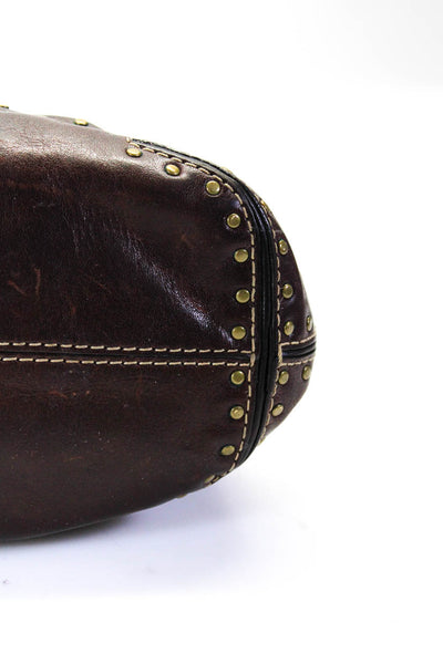 Michael Michael Kors Womens Chocolate Leather Medium Shoulder Bag Handbag