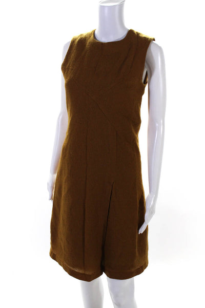 No. 6 Store Womens Sleeveless Front Slit A Line Dress Cedar Brown Size 1