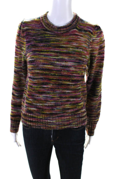 Veronica Beard Womens Multicolor Merino Wool Crew Neck Sweater Top Size XS
