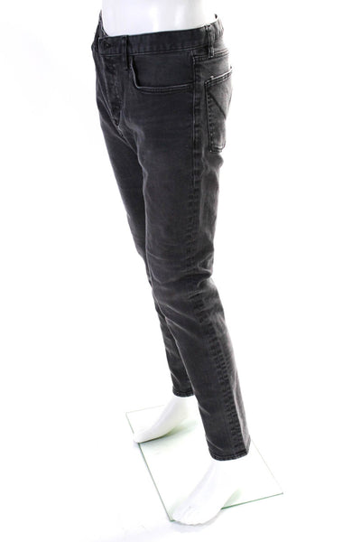 John Varvatos Star USA Men's Button Closure Straight Leg Jean Pant Black Size 36