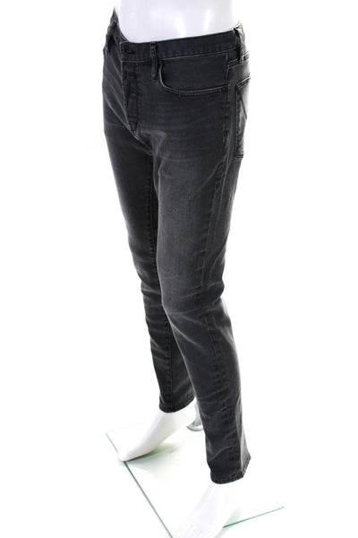 John Varvatos Star USA Men's Five Pockets Straight Leg Jean Pant Gray Size 34
