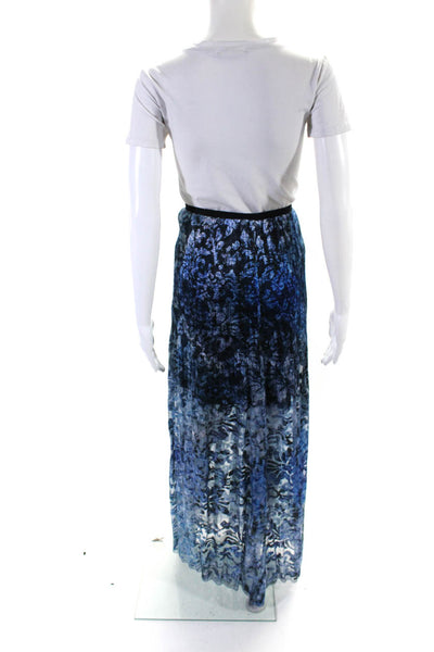 Elie Tahari Women's Elastic Waist Sheer Lined Floral Maxi Skirt Size 6