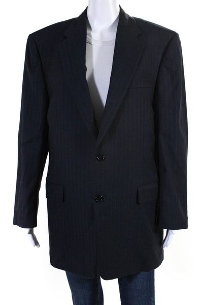 Hickey Freeman for Nordstrom Mens Two Button Blazer Blue Size 38