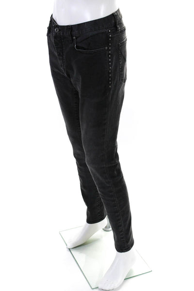 John Varvatos Star USA Men's Straight Leg Five Pockets Jean Pant Black Size 36