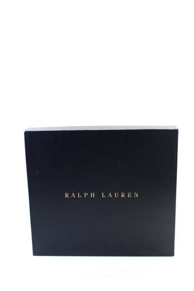 Ralph Lauren Collection Womens Python Print Ankle Strap Baden Heels Silver Size