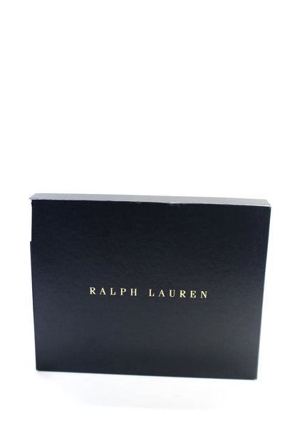 Ralph Lauren Collection Womens Suede Peep Toe Jemah Pumps Black Brown Size 7 D