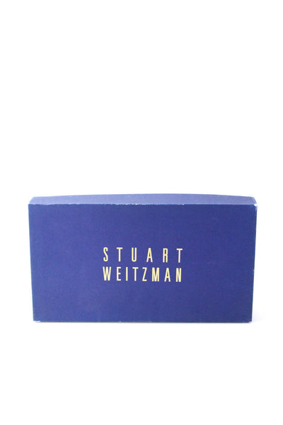 Stuart Weitzman Womens Pointed Sparkle Slingback Heels Brown Size 9
