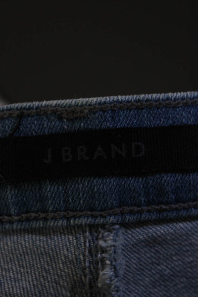 J Brand Womens High Rise Button Fly Medium Wash Flared Jeans Blue Size 26