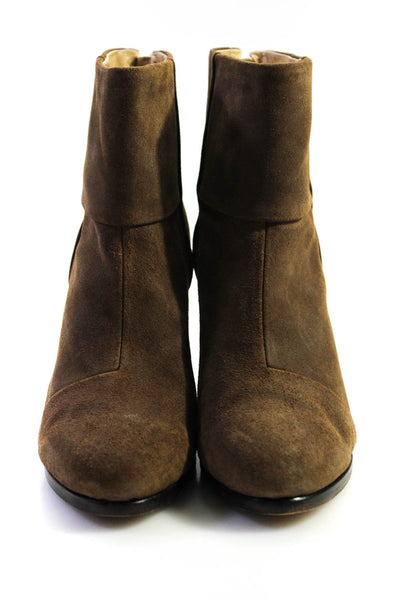 Rag & Bone Womens Back Zip Wooden Heeled Platform Boot Brown Size 36.5 US