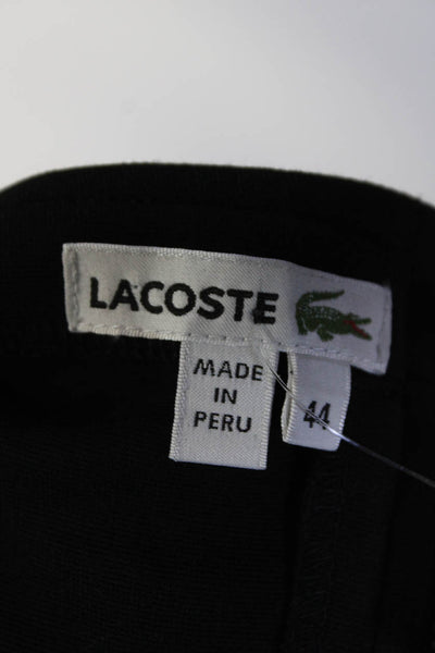 Lacoste Womens 3/4 Sleeve Knit Crew Neck Shift Dress Black Size FR 44