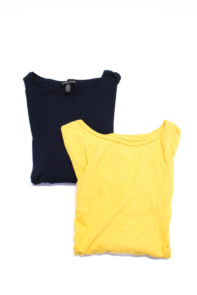 Eileen Fisher Womens Short Sleeve Long Sleeve Tee Shirt Medium Large Lot 2