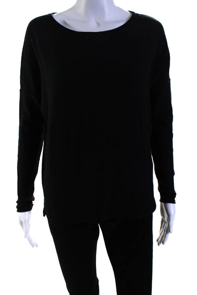 Vince Womens Cotton Long Sleeve Basic T shirt Black Size XS