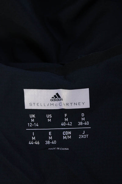 Adidas by Stella McCartney Womens Half Zip Mesh Tank Top Navy Size M