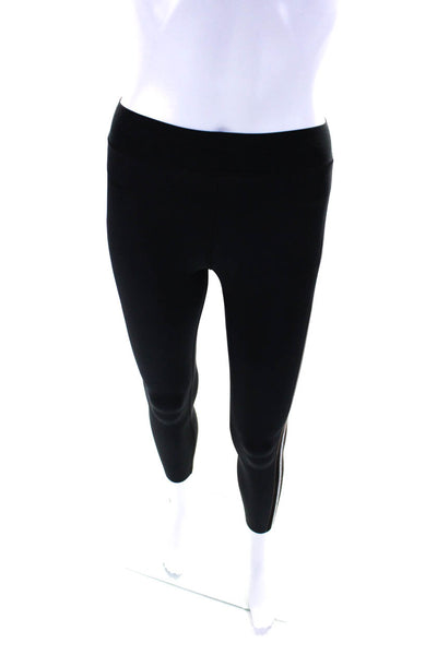 Ultracor Womens Side Embellished Tapered Elastic Waist Legging Black Size Small
