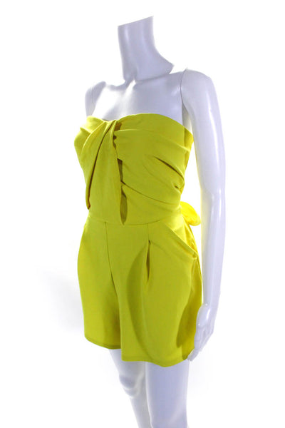 Great Jones Womens Yellow Strapless Romper Yellow Size S 13813534