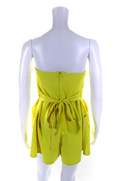 Great Jones Womens Yellow Strapless Romper Yellow Size S 13813534