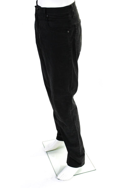 AG Men's Button Closure Five Pockets Straight Leg Casual Pant Black Size 36