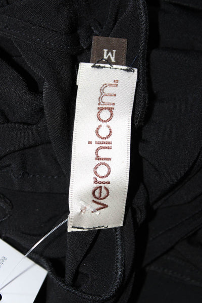Veronicam Womens Slip-On Round Neck Low Back Cut-Out Jumpsuit Black Size M