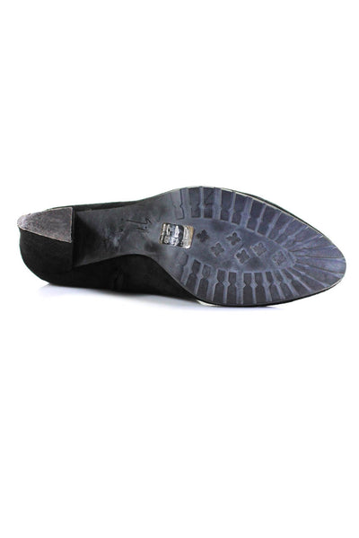 Giuseppe Zanotti Design Womens Almond Toe Block Heel Ankle Boots Black 41 11