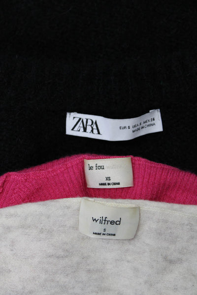 Wilfred Zara Womens Beige V-Neck Long Sleeve Cardigan Sweater Top Size S XS lot3