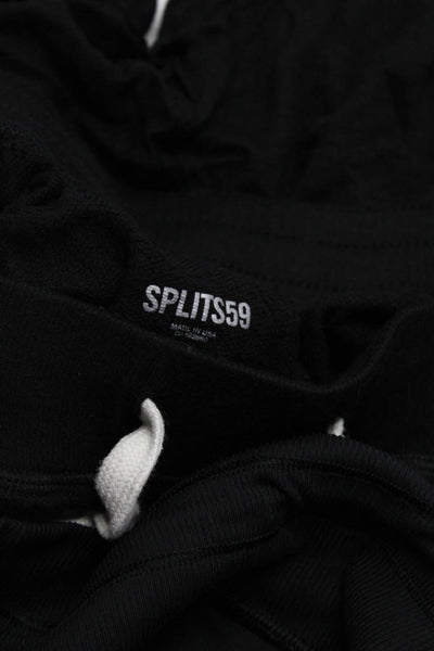 Splits 59 Women's Elastic Drawstring Waist Jogger Pant Black Size XS Lot 2