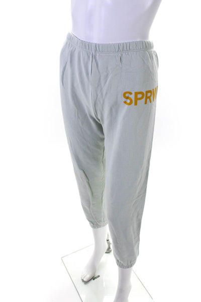 SPRWMN Women's Elastic Waist Tapered Leg Jogger Pant Green Size S