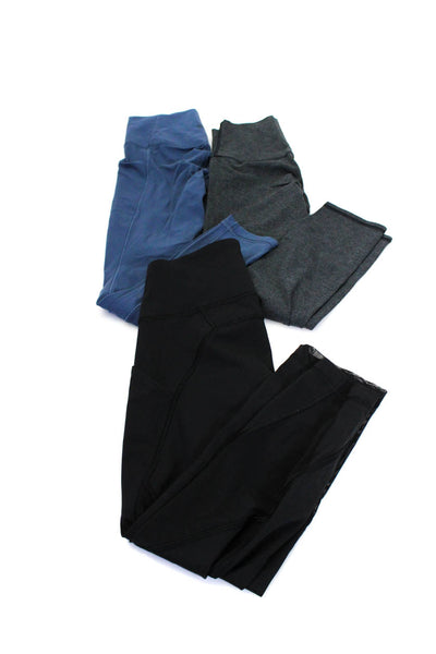 Athleta Womens Compression High Waisted Pants Blue Gray Black Size XS Lot of 3