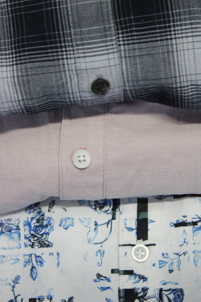 Robert Graham Men's Collared Long Sleeves Button Down Shirt Floral Size M Lot 3