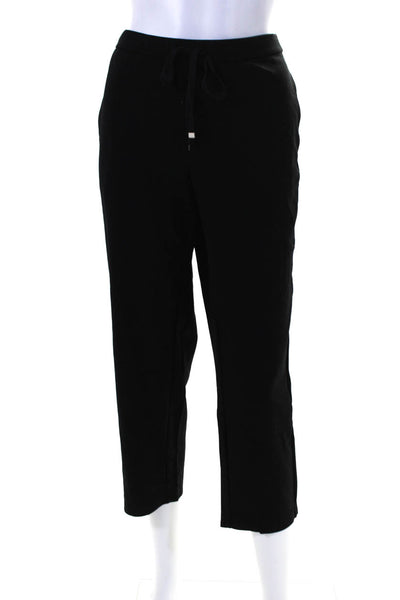 Eileen Fisher Womens Jersey Knit Elastic Waist Sweatpants Pants Black Size M