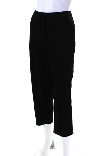 Eileen Fisher Womens Jersey Knit Elastic Waist Sweatpants Pants Black Size M