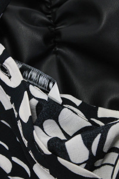 Zara Womens Faux Leather Mini Sheath Dress Midi Shirt Dress Size Small Lot 2