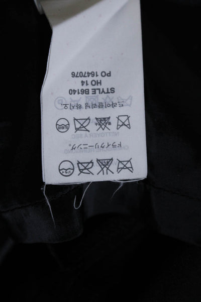 J Crew Womens Wool Notched Collar Button Up Blazer Style Dress Black Size 8P