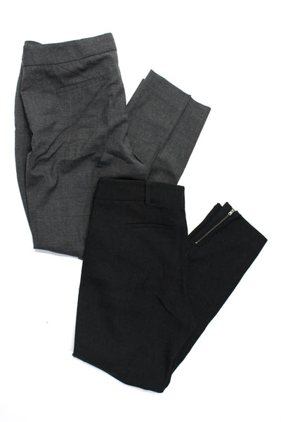 J Crew Collection Womens Slim Leg City Fit Dress Pants Gray Wool Size 6 Lot 2