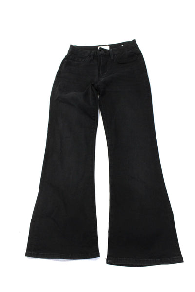 Frame Frame Denim Womens Boot Cut Straight Leg Jeans Black Blue Size 26 Lot 2