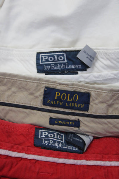 Polo Ralph Lauren Mens Chinos Shorts Red Size 36 35 Lot 3
