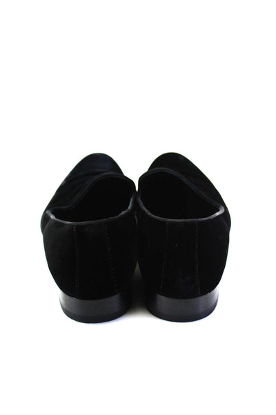 To Boot New York Mens Velvet Slide On Dress Loafers Jet Black Size 10.5