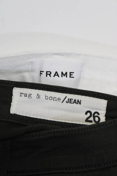 Rag & Bone Jean Frame Womens Jeans Pants Green Size 26 Lot 2