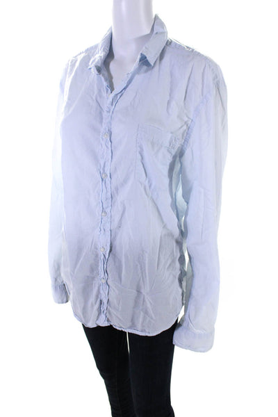 Frank & Eileen Womens Cotton Long Sleeve Button Down Luke Shirt Top Blue Size M