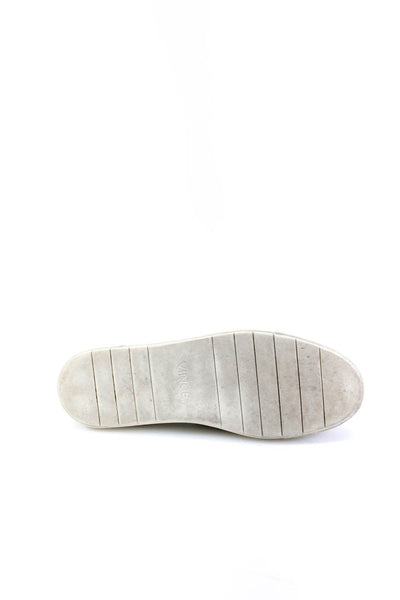 Vince Womens Woven Almond Toe Stretch Slip On Sneakers Light Gray Size 9US 39EU