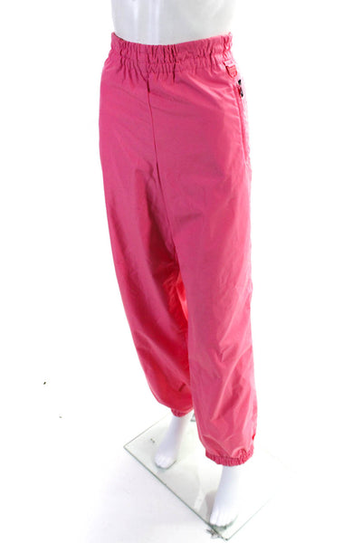 SKYR Womens Cowl Neck Pullover Jacket Windbreaker Pants Set Pink Size Small